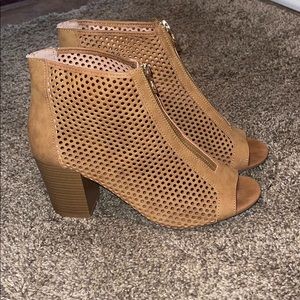 Zip Up Booties with WEDGE